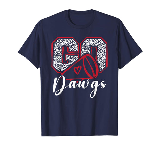 Go Dawgs Funny Bulldog for Men Women Kids Boys Girls T-Shirt