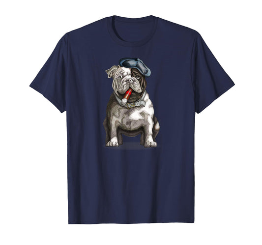 Bulldog Brooklyn New York Premium Cigar Men Women T-Shirt