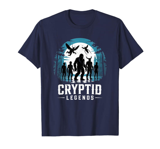 Cryptid legends mothman bigfoot jersey devil chupacabra T-Shirt