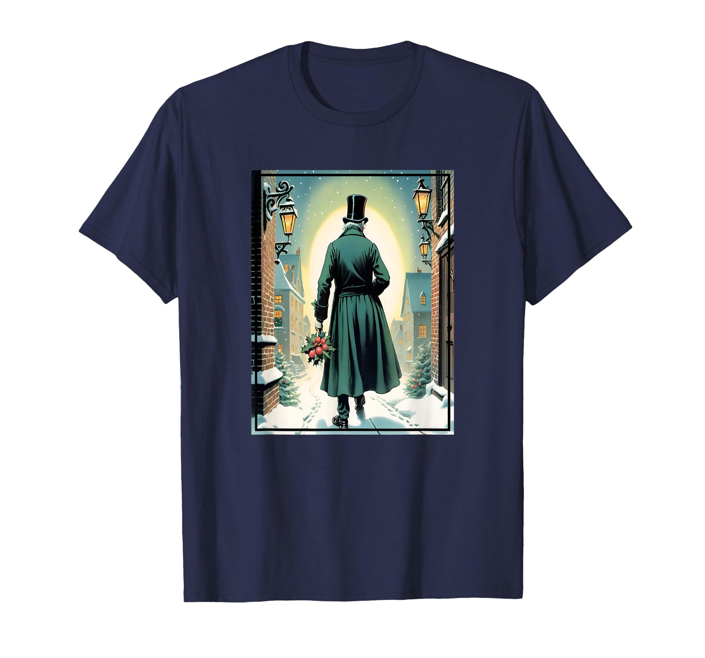 Charles Dickens Christmas Classic Book Ebeneezer Scrooge T-Shirt, Unisex-Adults, Kids, Black, Small, Short Sleeve, T-Shirt