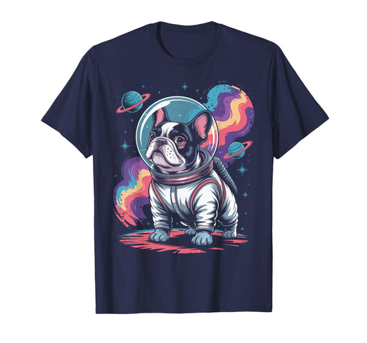 Space French Bulldog Astronaut French Bulldog T-Shirt