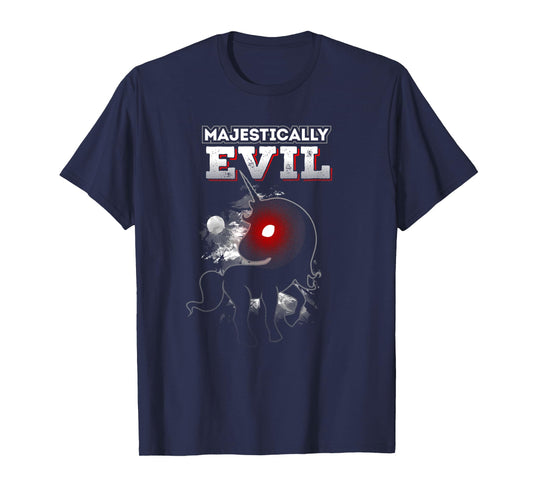 Funny Halloween Unicorn Majestically Evil T-Shirt