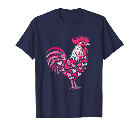 Valentine's Day Love Chickens Heart for farmers T-Shirt