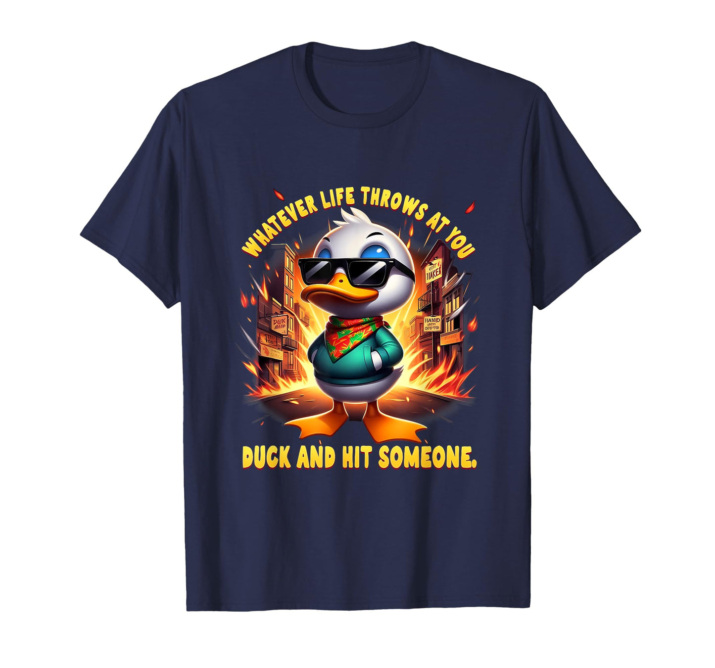Funny Joke Quote Sarcastic Funny Duck Humor Duck Meme T-Shirt