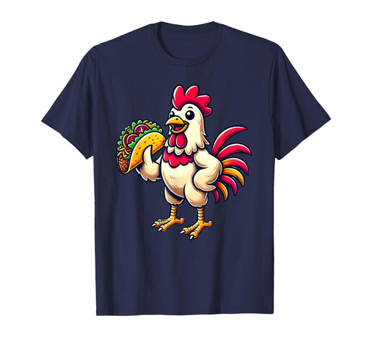 Chicken Eating Taco T-Shirt