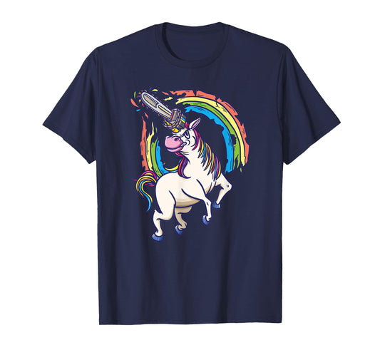 Chainsaws unicorn comes to kill fun gift T-Shirt