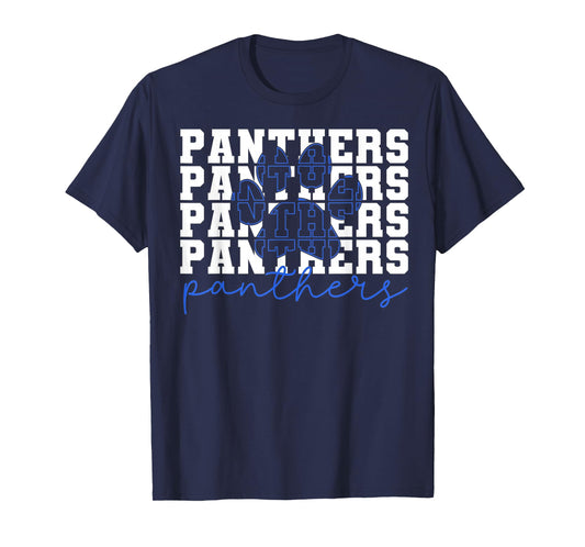 Stacked Panthers Paw Mascot Panther Men Woman Kid T-Shirt