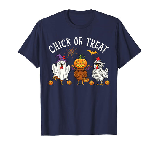 Chick Or Treat Funny Halloween Chicken Costume Men Women T-Shirt