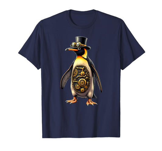 Aesthetic Steampunk Penguin Halloween T-Shirt