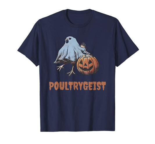 Poultrygeist Halloween Chicken Ghost T-Shirt