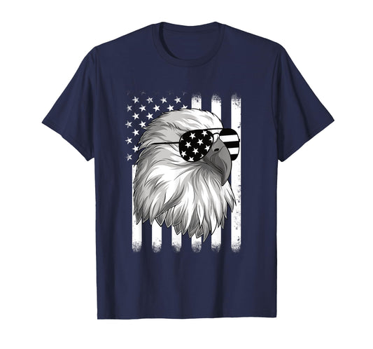 Patriotic Eagle 4th Of July USA American Flag Men Boys Kids T-Shirt