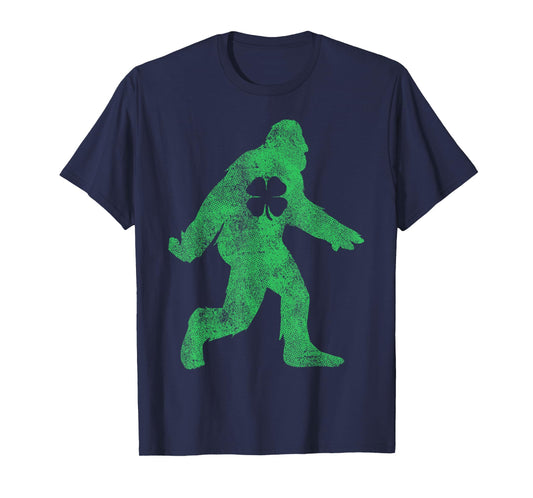 St Patricks Day Bigfoot Irish Sasqautch Saint Paddy's Gift T-Shirt