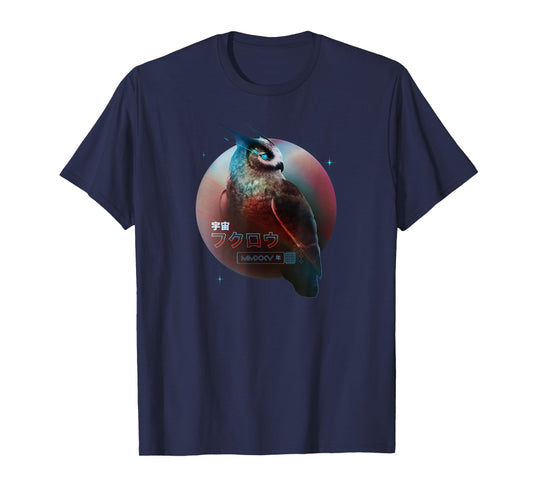 Retro Fantasy Night Owl T-Shirt