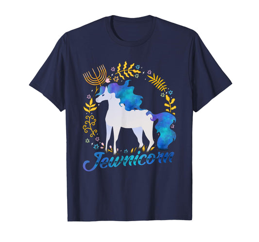 Jewnicorn Funny Jewish Unicorn Chanukah Hanukkah Jew Gift T-Shirt