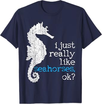 Seahorse Lover Fish Underwater Vintage Gift T-Shirt