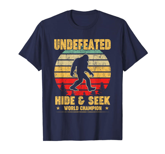 Undefeated Hide and Seek World Champion Bigfoot T Shirt T-Shirt