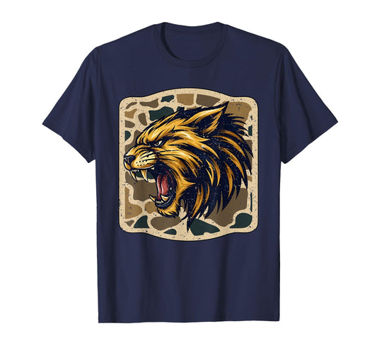 Wildcats Camo Football Game Day School Mascot Team Spirit T-Shirt