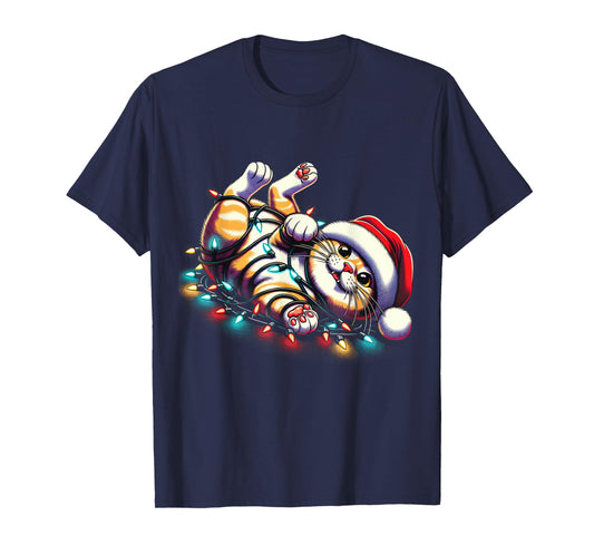 Christmas Cat Lover Funny Festive Holidays Cute Kitten Xmas T-Shirt