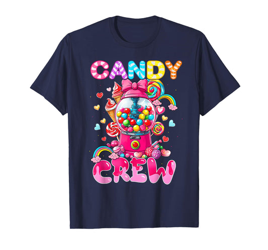 Candy Crew Squad Merry Christmas Boy Girl Kid Matching Xmas T-Shirt