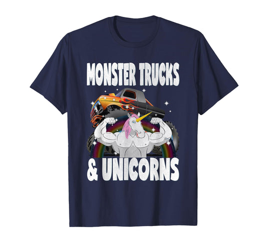 Monster Trucks & Unicorns Vintage Unicorn Sparkle T-Shirt T-Shirt