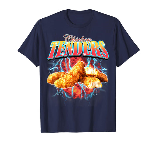 Bootleg Rap Funny Chicken Tenders Vintage 90s Heavy Metal T-Shirt