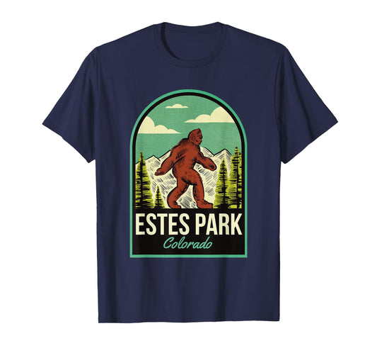 Estes Park CO Vintage Bigfoot Travel T-Shirt
