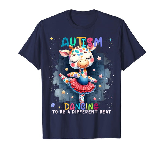 Autism Awareness Cute Unicorn Dancing To A Different Beat T-Shirt