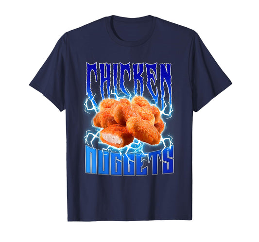 Chicken Nuggets Heavy Metal - Funny Chicken Nugget Lover T-Shirt