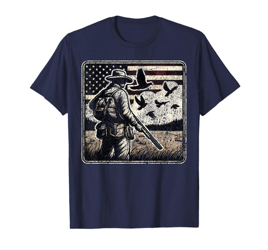 Dove Hunting I American Flag Dove Shooting I Dove Hunter T-Shirt