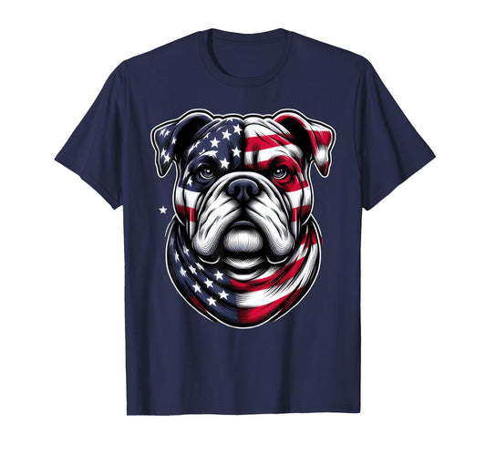 American Bulldog Shirt - Patriotic & Loyal Companion Tee Men Women Girls Kids T-Shirt