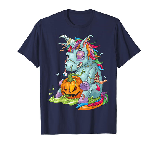 Zombie Unicorn Shirt - Undead Zombiecorn Halloween Costume T-Shirt