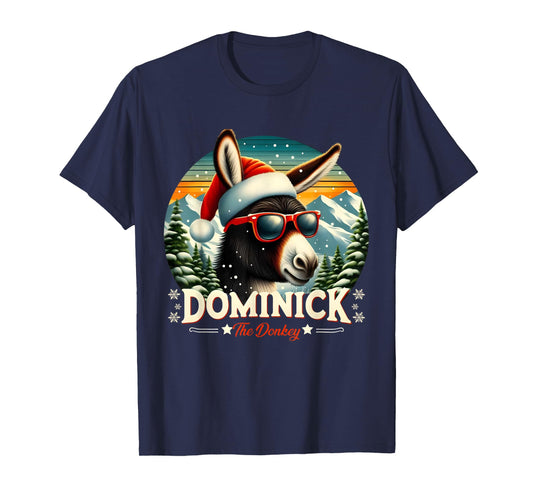 Christmas Xmas Dominick the Donkey Christmas Donkey Cheer T-Shirt