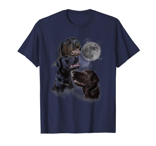 Howling at the Moon Shirt - Funny Labrador Retriever T-Shirt