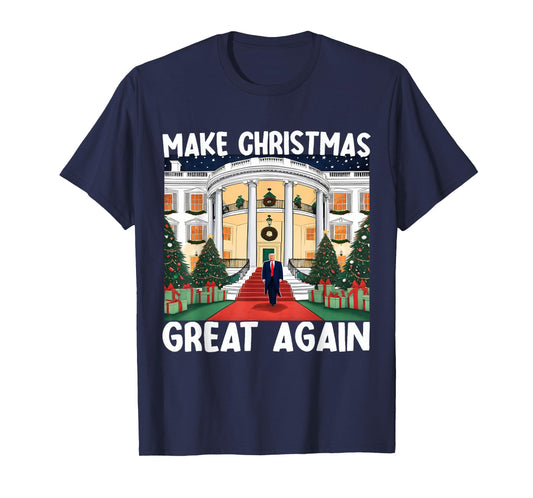 Trump Make Christmas Great Again Funny Xmas Pajama Men Women T-Shirt