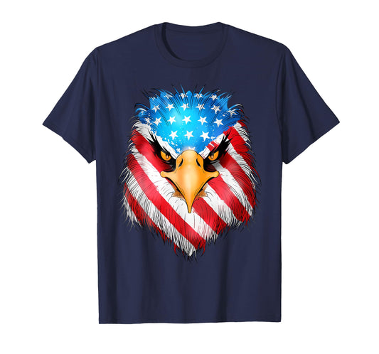 4th Of July Patriotic Eagle USA American Flag men boys T-Shirt
