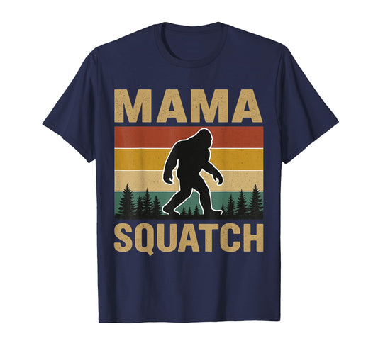 Mama Squatch Bigfoot Mama Sasquatch Yeti Family Matching T-Shirt
