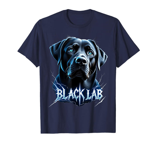 Funny Black Labrador Lover Design Heavy Metal Black Lab T-Shirt