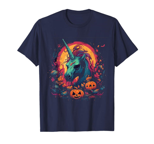 Zombie Unicorn Halloween Costume Magical Women Girls T-Shirt
