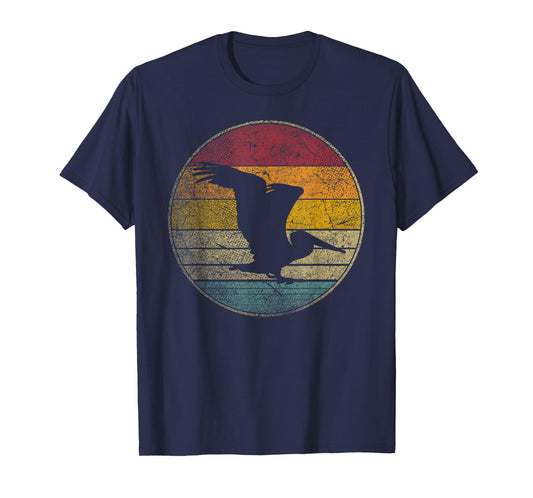 Pelican Bird Shirt Sun Retro Vintage 80s Gift Beach Tropical T-Shirt