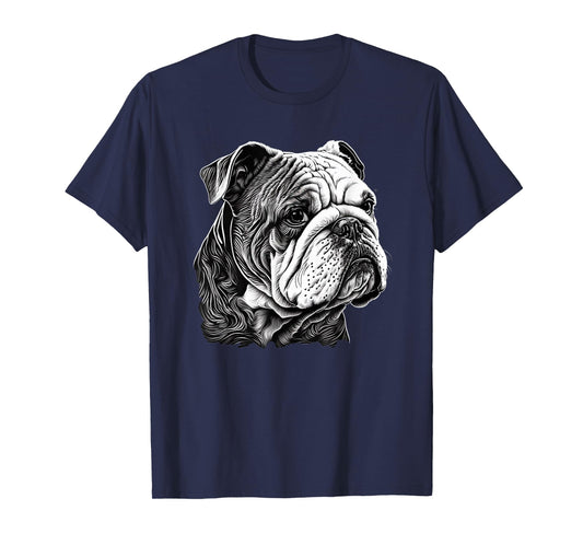 Funny Bulldog Dog Men Women Girls Kids T-Shirt