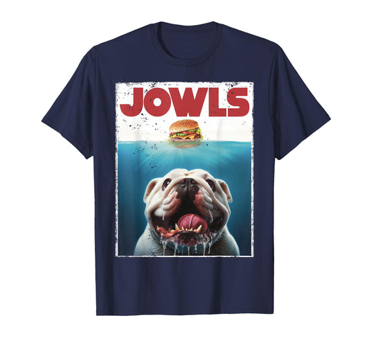 Funny English Bulldog Jowls British Bully Burger Dog Mom Dad T-Shirt