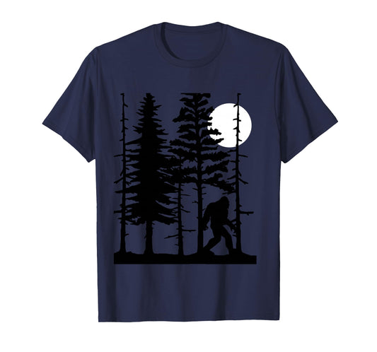 Bigfoot Hiding in Forest for Sasquatch Believers Long Sleeve T-Shirt