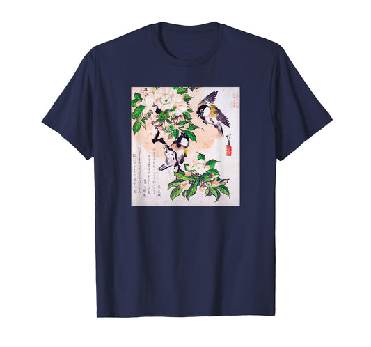Japanese Art Hiroshige Woodblock Art Classic Print Retro Tee