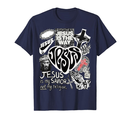 Jesus is The Way Christian Bible Verse God Faith Womens Mens T-Shirt