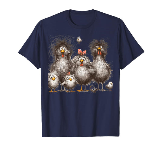 Eagerlys Colorful Funny Chicken Art,for Men Women Kids T-Shirt