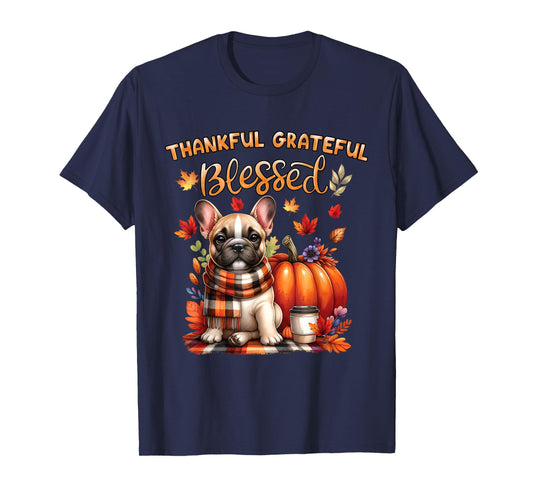 French Bulldog Lovers Pumpkin spice Happy Fall Y'all Autumn T-Shirt