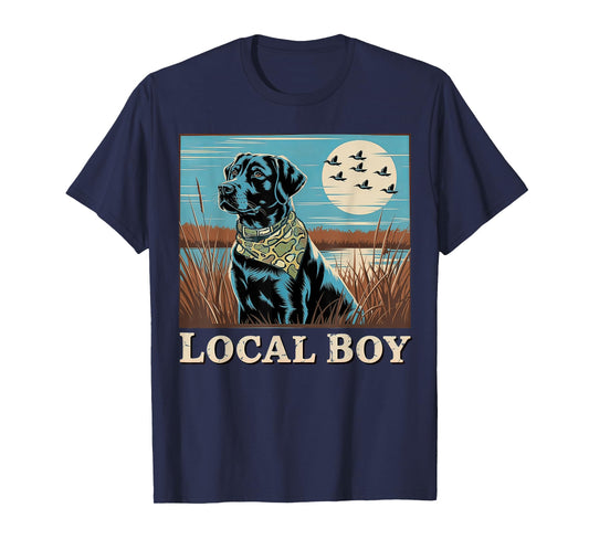 Local Boy Black Lab Hunting T-Shirt