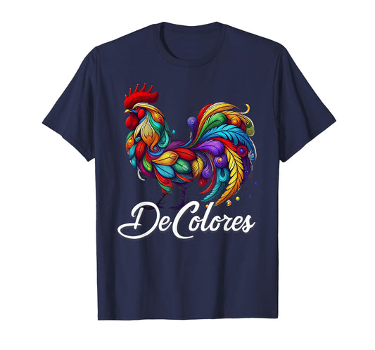 DeColores Cursillo Rainbow Rooster Catholic T-Shirt