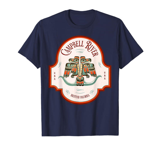 Campbell River BC Thunderbird Art Pacific Northwest Native T-Shirt