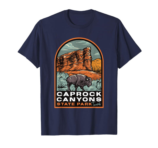 Caprock Canyons State Park Texas Vintage T-Shirt